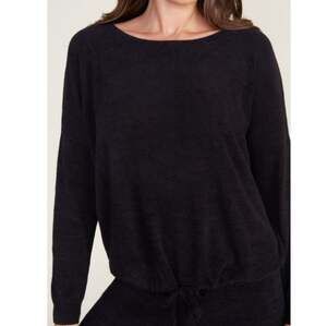 Barefoot Dreams Women's Black CozyChic Ultra Lite Slouchy Pullover Size S
